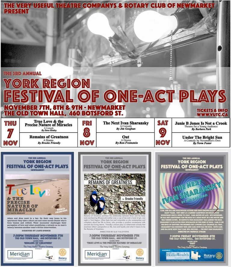 2019 Festival of One Act Plays- vutc - www.vutc.ca