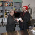 Cheque presented to food bank